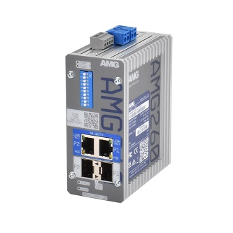 AMG260-2GBT-2S-P180 Dual Ch Ind Multirate PoE Media Convertr