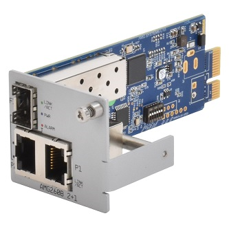 AMG260B-2F-1S 2+1 Industrial Blade Media Converter