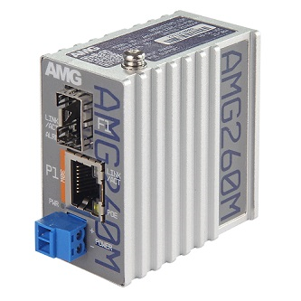 AMG260M-1FAT-1S-P30 Industrial PoE Mini Media Converter