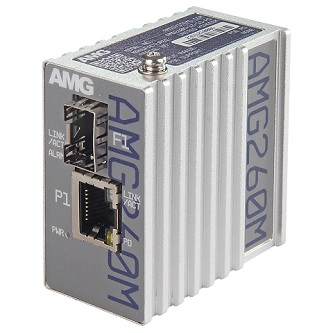 AMG260M-1G-1S-PD Industrial PoE Mini Media Converter