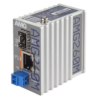 AMG260M-1GAT-1S-P30 Industrial PoE Mini Media Converter