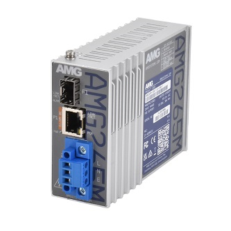 AMG265M-1GAT-1S-P30-T Industrial Multirate PoE Media Converter