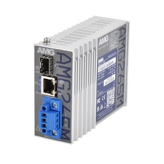 AMG265M-1GBT-1S-P90-T Industrial Multirate PoE Media Converter