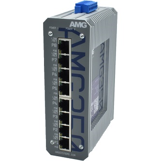 AMG350-8GAT-P200 Industrial 8 Port Unmanaged PoE Switch