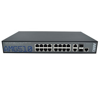 AMG510-16GAT-2C-P290 16x10/100/1000TX30WPoE(290W Budget)2x100