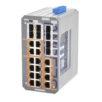 AMG570-16GAT-8S-P360 Industrial 24 Port PoE Managed Switch