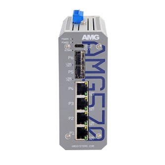 AMG570-2GBT-2GAT-2S-P240 Industrial 6 Port PoE Managed Switch