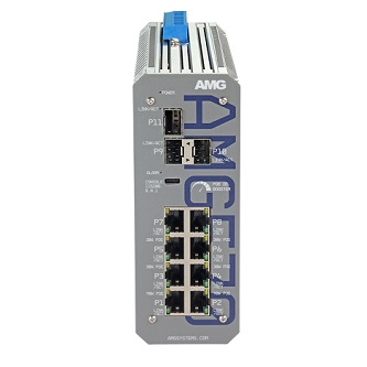 AMG570-2GBT-4GAT-2G-3S-P190-LV Industrial 11 Port PoE Managed Switch