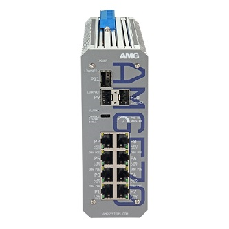 AMG570-2GBT-4GAT-2G-3S-P300 Industrial 11 Port PoE Managed Switch