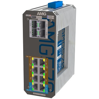 AMG570-2GBT-6GAT-4S-P360 Industrial 12 Port PoE Managed Switch