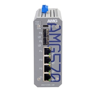 AMG570-4GAT-2S-P120 Industrial 6 Port PoE Managed Switch