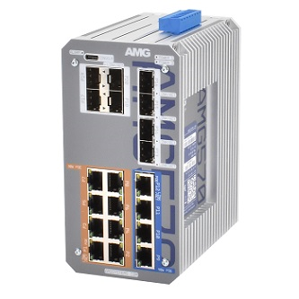 AMG570-4GBT-8GAT-8S-P360 Industrial 20 Port PoE Managed Switch
