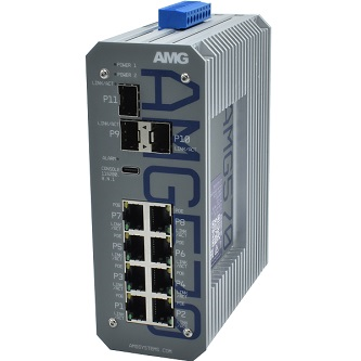 AMG570-8GAT-3S-P240 Industrial 11 Port PoE Managed Switch