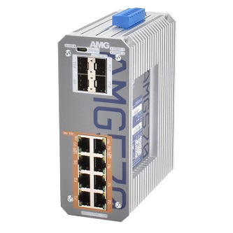 AMG570-8GAT-4S-P240 Industrial 12 Port PoE Managed Switch