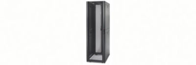 AR7107 NetShelter SX 48U (600mm Wide Perforated Split Doors) - Color: Black