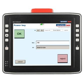 C-DLV72107PL2CA101 Configuration: DLT-V7210 Resistive touch Win 10 IoT Enterprise US/EU 32GB MLC CFast WLAN low profile red