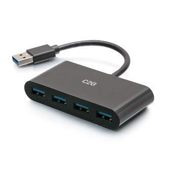 C2G54461 HUB USBA to 4xUSBA 3.0<br />C2G 4-PORT USB-A 3.0 HUB - SUPERSPEED USB 5GBPS