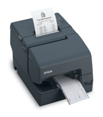 C31C625771 POS HYB-PNTR WEP UB-U05 ANK TM-H6000III Multifunction Printer (TransScan, On Board USB and No DM/Hub - Requires PS180) - Color: Cool White Epson TM-H Printers H6000III TRANSSCAN,USB U03,ECW,NO PS H6000III U05 ECW PS-180 NOT INCL TRANSSCAN MICR END H6000III TransScan, MICR & Endorsement, On Board USB, Cool White, No Power Supply EPSON, DISCONTINUED, NO DIRECT REPLACEMENT, TM-H6000III WITH TRANSSCAN IMAGING, USB, EPSON COOL WHITE, MICR, ENDORSEMENT, REQUIRES POWER SUPPLY & CABLE.