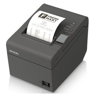C31CD52A9851 T20II - Cost Effective Receipt Printer, mPOS Friendly, 80mm, Thermal, Serial & USB, White, Power Supply