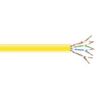 C6-CM-SLD-YL CAT6 BULK CABLE UTP PVC BOX YL 1000"