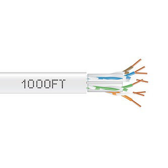 C6ABC50-WH-1000 CAT6A 650-MHz Solid Bulk Cable UTP CMR P