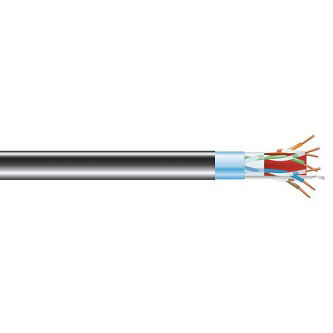 C6ABC50S-BK-1000 CAT6A BULK CABLE FUTP PVC BK 1000"