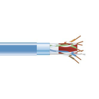 C6ABC50S-BL-1000 CAT6A BULK CABLE FUTP PVC BL 1000"