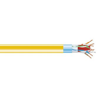 C6ABC50S-YL-1000 CAT6A BULK CABLE FUTP PVC YL 1000"