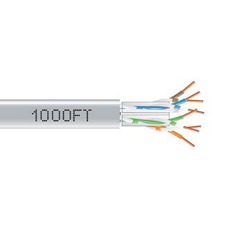 C6ABC51-GY-1000 CAT6A BULK CBL UTP PLENUM GY 1000"