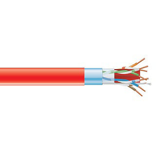 C6ABC51S-RD-1000 CAT6A BULK CBL FUTP PLN RD 1000"