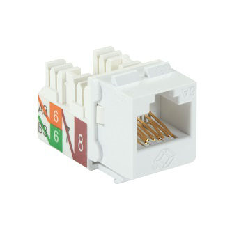 C6AJA70-WH-R2 CAT6A KEYSTONE JACK, WHITE