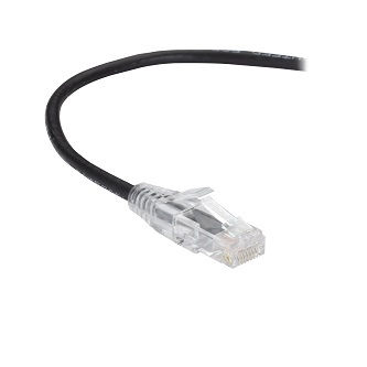 C6APC28-BK-10 CAT6A SNAGLSS PATCH CABLE UTP PVC BK 10"