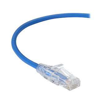 C6APC28-BL-12 CAT6A SNAGLSS PATCH CABLE UTP PVC BL 12"