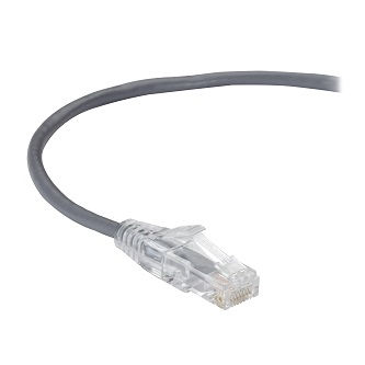 C6APC28-GY-01 CAT6A SNAGLESS PATCH CABLE UTP PVC GY 1"