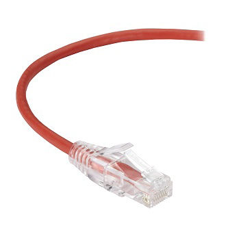 C6APC28-RD-05 CAT6A SNAGLESS PATCH CABLE UTP PVC RD 5"