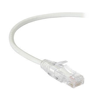 C6APC28-WH-05 CAT6A SNAGLESS PATCH CABLE UTP PVC WH 5"