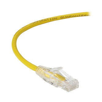 C6APC28-YL-03 CAT6A SNAGLESS PATCH CABLE UTP PVC YL 3"