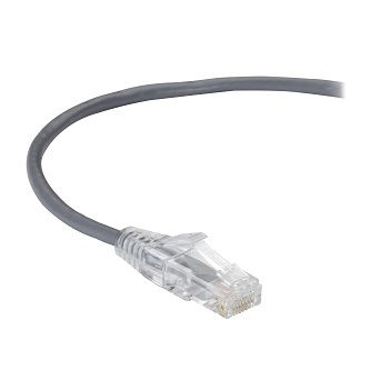 C6PC28-GY-01 CAT6 SNAGLESS PATCH CABLE UTP PVC GY 1"