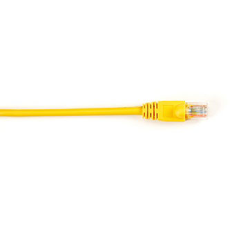 CAT5EPC-001-YL CAT5E SNAGLESS PATCH CABLE UTP PVC YL 1"