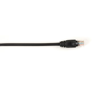 CAT5EPC-007-BK CAT5E SNAGLESS PATCH CABLE UTP PVC BK 7"