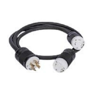 CBL143 EATON SPLITTER CABLE L14-30 CABLE, L14-30P, (2) L5-30R Cable (L14-30P, Two L5-30R) EPDU CABLES SPLITTER CABLE L14-30P TO 2 L5-30
