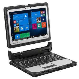 CF-20AT015VM Win10 Pro, Intel Core m5-6Y57 1.10GHz, vPro, 10.1" WUXGA 10-pt Gloved Multi Touch, 8GB, 128GB SSD, Intel WiFi a/b/g/n/ac, Bluetooth, TPM 2.0, Dual Pass (Ch1:WWAN/Ch2:WWAN), 4G LTE Multi Carrier (EM7355), Webcam, No Rear Camera, Emissive Backlit Keyboard, Toughbook Preferred