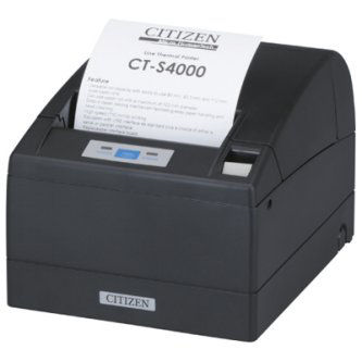 CT-S4000RSU-BK CT-S4000 112MM SER/USB BLK CT-S4000 Thermal Receipt Printer (Serial and USB Interfaces, 112-150mm/Sec and 69 Column) - Color: Black Thermal POS, CT-S4000, USB, SER, BK CITIZEN CT-S4000 THERMAL POS PRINTER 112MM 150 MM/SEC 69 COL SER/USB - (NON RET/CANC) CITIZEN, CT-S4000, THERMAL POS PRINTER, 112MM, 150 MM/SEC, 69 COL, SERIAL & USB Citizen CT-S4000 Prnt. CTS4000,SER&USB,BLACK,69COL, 112-150MM/SEC CT-S4000 Thermal Receipt Printer (Serial and USB Interfaces, 112-150mm"Sec and 69 Column) - Color: Black CITIZEN, THIS PART REQUIRES APPROVAL FROM CITIZEN,<br />CITIZEN, THIS PART REQUIRES APPROVAL FROM CITIZEN, CT-S4000, THERMAL POS PRINTER, 112MM, 150 MM/SEC, 69 COL, SERIAL & USB
