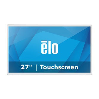 E266381 ELO, 2770L 27-INCH WIDE LCD MONITOR, FULL HD, PROJECTED CAPACITIVE 10-TOUCH, USB CONTROLLER, ANTI-GLARE, ZERO-BEZEL, COLLAPSIBLE STAND, VGA, DP AND HDMI VIDEO INTERFACE, WHITE, WORLDWIDE<br />ET2770L-2UWA-1-WH-G<br />ELO 2770L 27IN WIDE LCD FULLHD PCAP AG ZEROBEZ VGA DP WHITE<br />ELO, 2770L 27-INCH WIDE LCD MONITOR, FULL HD, PCAP, USB, ANTI-GLARE, ZERO-BEZEL, STAND, VGA, HDMI, WHITE, WW