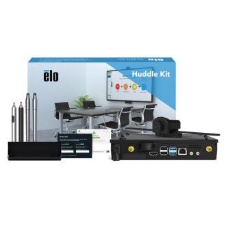 E380925 ELO, HUDDLE KIT, I5 WIN10 SAC COMP MODULE ECMG4, C Elo Huddle Kit with i5 Win 10 SAC computer module (ECMG4), conference camera, 2x active and passive styluses, stylus tray, DisplayNote dashboard and BYOD content sharing SW (30 day trial), Qwizdom Whiteboarding SW (perpetual), AirServer casting SW (14 day trial) HUDDLE KIT I5 W10 ECM CAMERA 4 STYLUS TRAY PRELOADED SOFTWARE<br />Elo Huddle Kit (see sales text)<br />ELO, HUDDLE KIT, I5 WIN10 SAC COMP MODULE ECMG4, CONF CAMERA, 2 ACTIVE & PASSIVE STYLUSES, STYLUS TRAY, DISPLAYNOTE DASHBOARD,BYOD CONTENT SHARING SW 30DAY TRIAL, QWIZDOM WHITEBOARDG SW, AIR SERVER CA