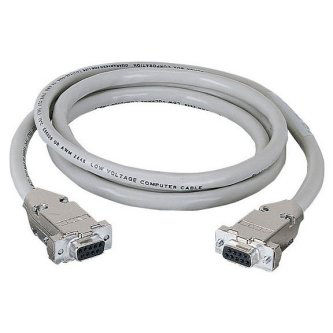 EDN12H-0010-FF RS232 SHL CABLE METAL HOOD DB9 F/F 10FT