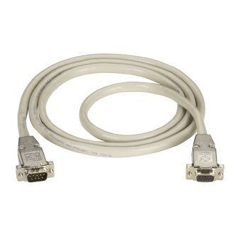 EDN12H-0010-MF RS232 SHL CABLE METAL HOOD DB9 M/F 10FT