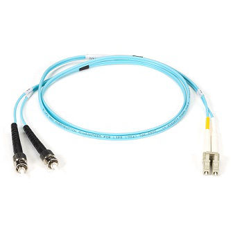 EFNT010-001M-STLC OM3 FIBER PATCH CBL OFNR PVC STLC AQ 1M