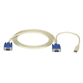 EHN9000U-0015 KVM CPU CABLE - HD15, VGA, USB, 15FT