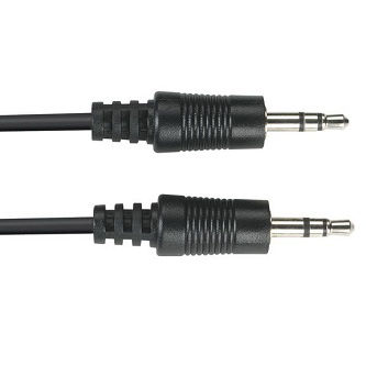 EJ110-0005 STEREO AUDIO CABLE 3.5-MM MALE/MALE 5FT